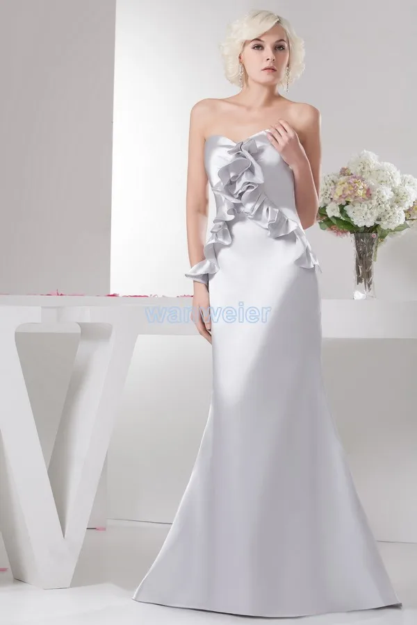 Gratis Verzending Mode 2013 Nieuwe Ontwerp Hot Koop Elegant Sweetheart Mermaid Trompet Formele Gown Custommade Maat Avondjurken