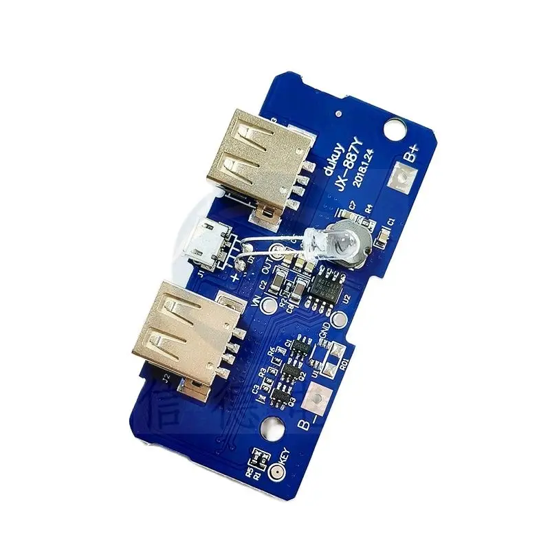 18650 Battery 3.7V to 5V2A Boost Module DIY Power Bank Mobile Power Supply Circuit Board