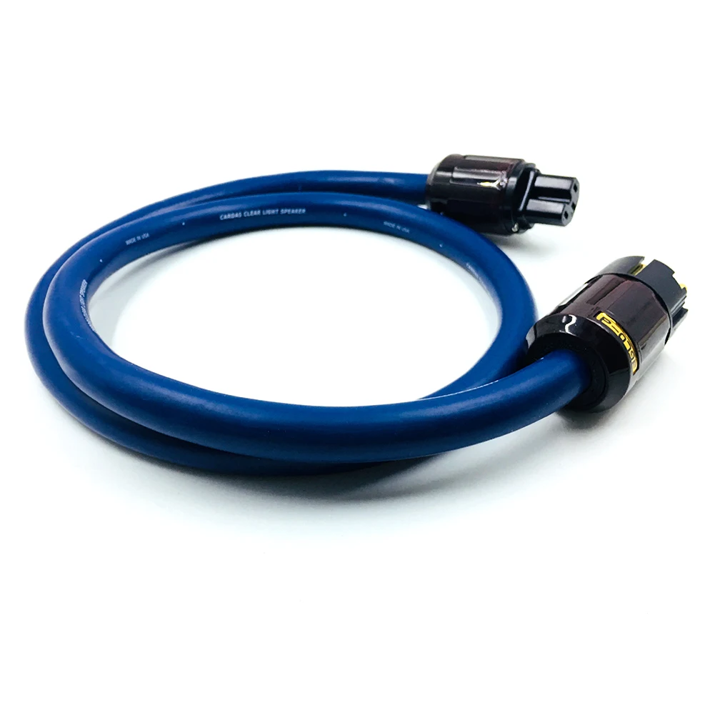 

Colleimage Hifi Cardas golden reference ,AC power extension cord cable, P-079E/C-079 EU version Connector Gold Plate