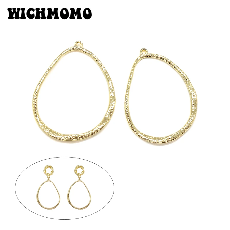 New 48*36mm 4pieces/bag High Quality Zinc Alloy Oval Pendant for Earring Necklace Jewelry Accessories