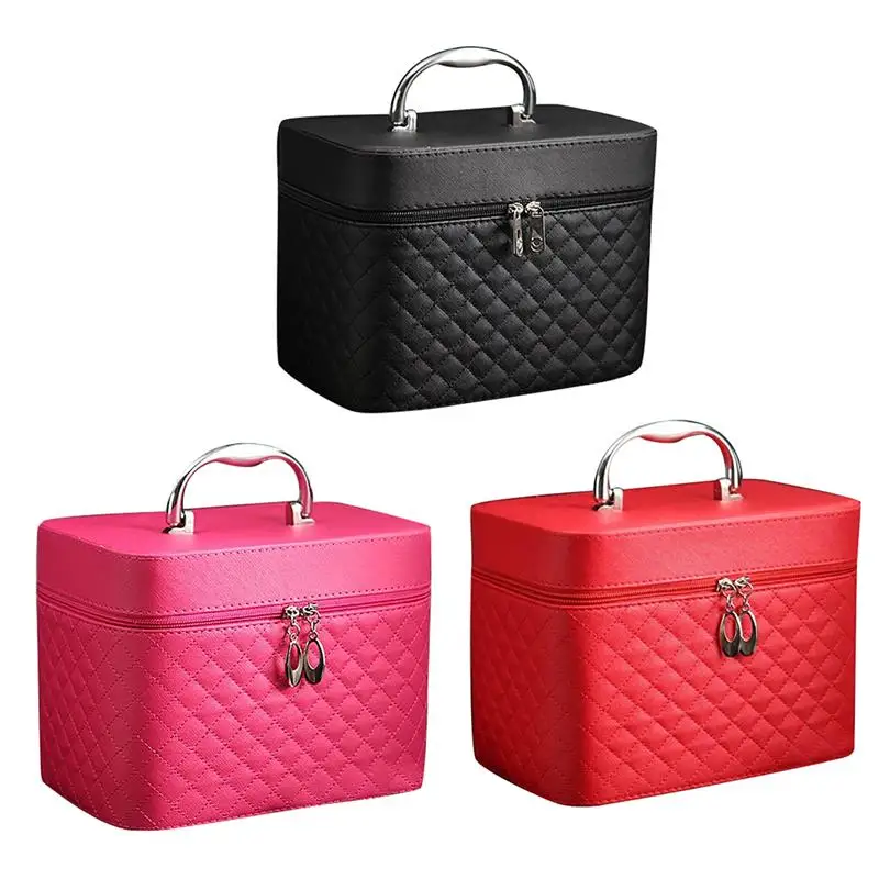 Cosmetic Bag Women Toiletry Bag Organizer Travel Makeup Bag Fashion Top Handle Large Capacity Makeup Case Cosmetic Bag