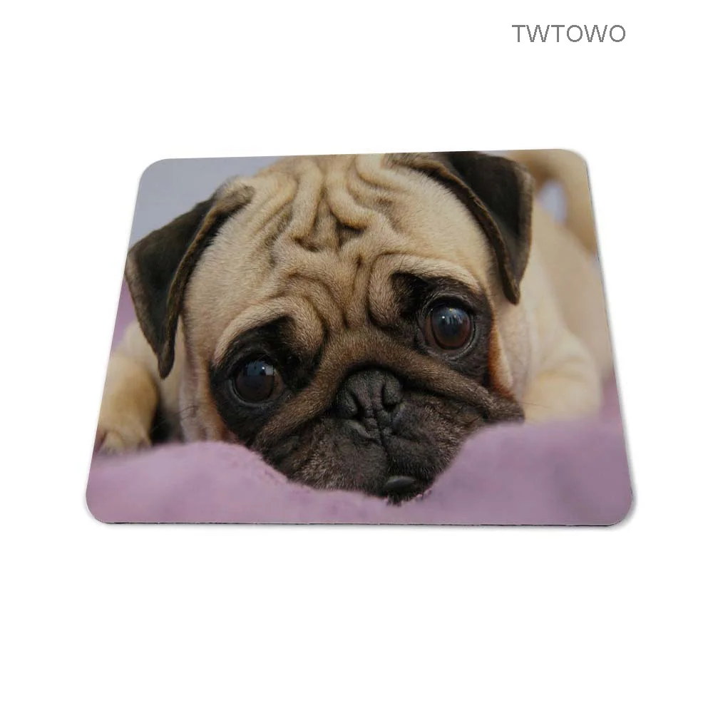 

Animal Pug Overlock Gaming Rubber Dog Mouse Pad Silicon Mat Gaming Mouse Pad 180 * 220mm