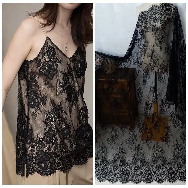 Florals Wedding Dress Lace Fabric Chantilly Lace Width(height) 150cm Length 300cm per Piece