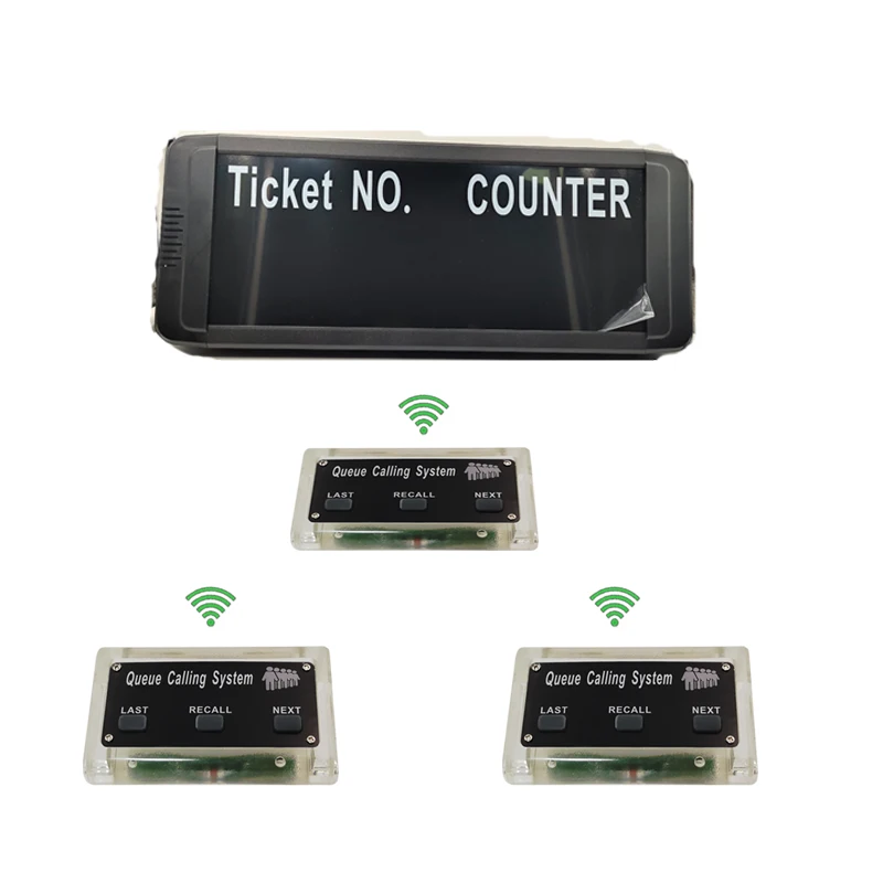 Queue Paging System Wireless Queue Call System Dot Matrix Display Show Tickets Number Can Change Language