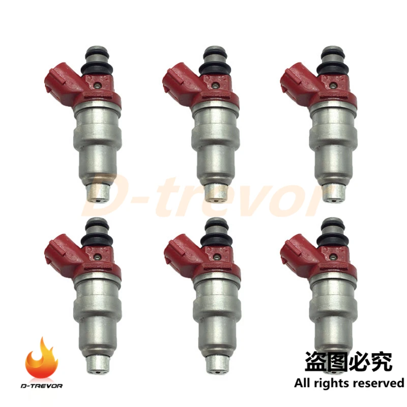 6pcs OEM 23250-74130 fuel injectors nozzle for Camry Vista Petrol 1.8L 1990-1994 flow matched 23209-74130 2320974130 2325074130