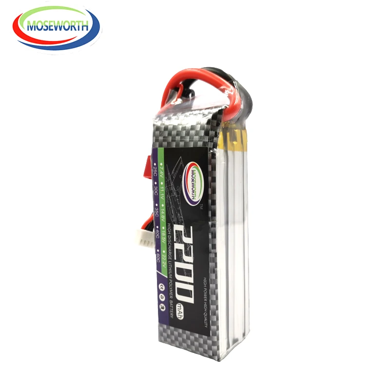 

4S RC LiPo Battery 14.8V 2200mAh 25C For RC Helicopter Car Boat Quadcopter Li-Polymer 14.8V RC Toys Batteries LiPo 4S Burst 50C