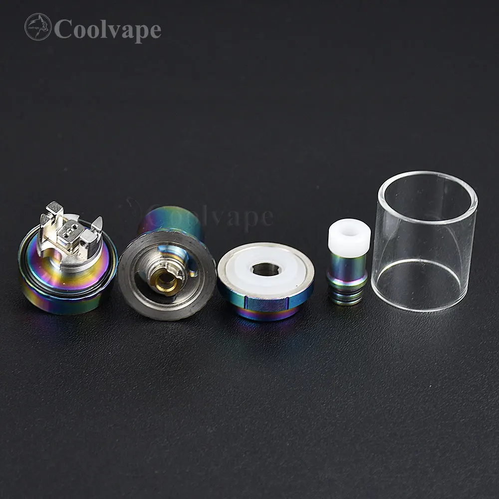 ไซเรน V2 GTA MTL RTA 22 มม./24 มม.Rebuildable ถัง RTA ขดลวดเดี่ยว 2 ml/4.5 ml rta การไหลของอากาศ Atomizer vs เกลือ RTA mtl rta kayfun v5