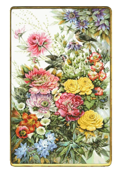 

Hummingbirds Flower Clear Picture Top Quality Cross Stitch Kits Crafts 14CT Unprinted Embroidered Handmade Art Set Decor