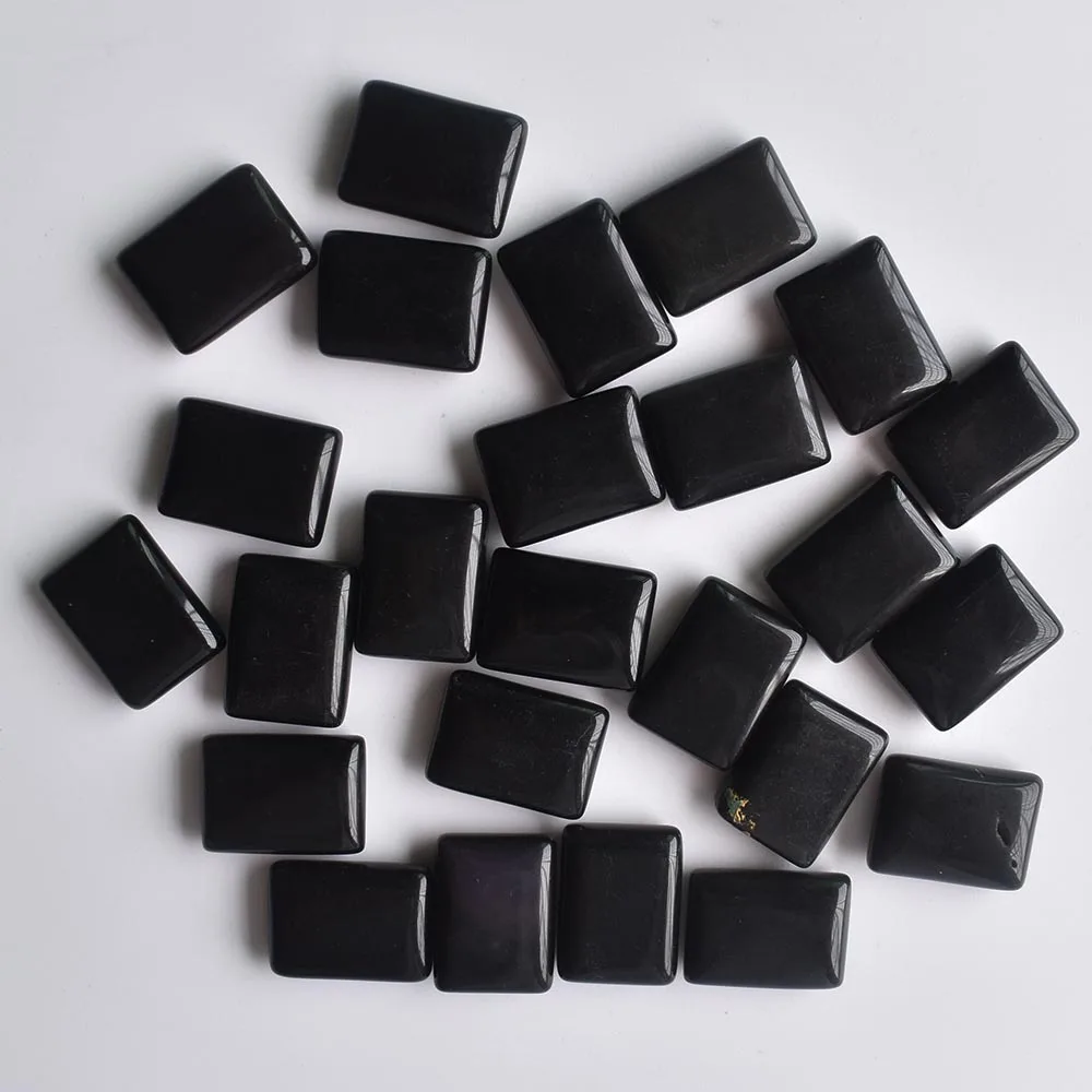 Großhandel 25 Stück/Set Natürlicher schwarzer Onyx Wikinger-Runen-Amulett-Set Reiki-Heilkristalle Wahrsagerei Getrommelte rechteckige Steine gratis – Detail 2