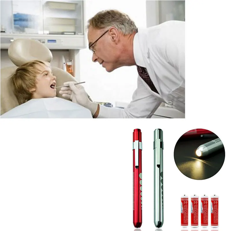 Multi Colors Medical Work Pen light First Aid LED White or Yellow Pen Light Torch Portable Flashlight For Doctor Nurse Diagnosis