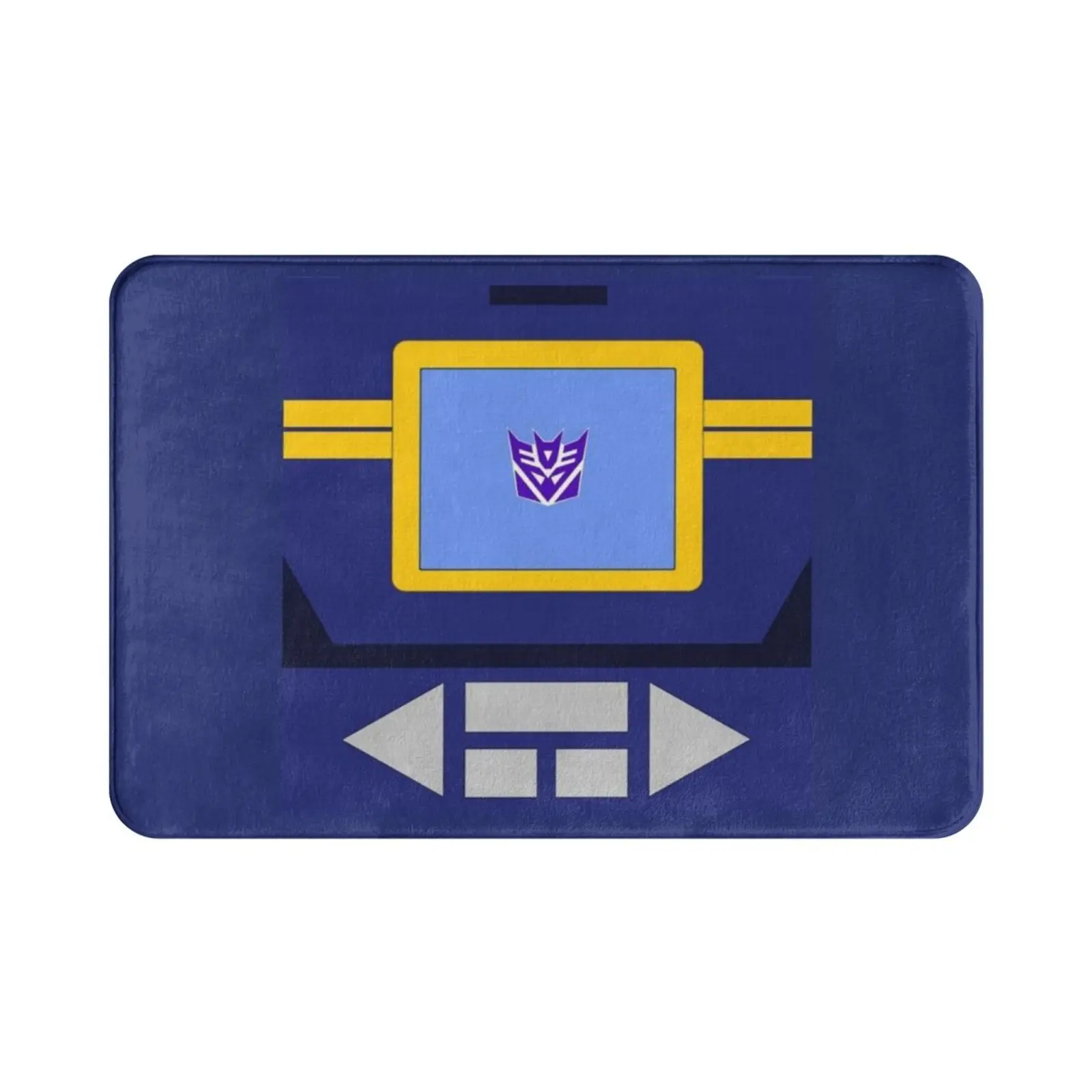 Decepticon Soundwave Carpet Mat Rug Cushion Soft Non-Slip Soundwave G1 Decepticon Cassette Tape Ravage Rumble Laserbeak