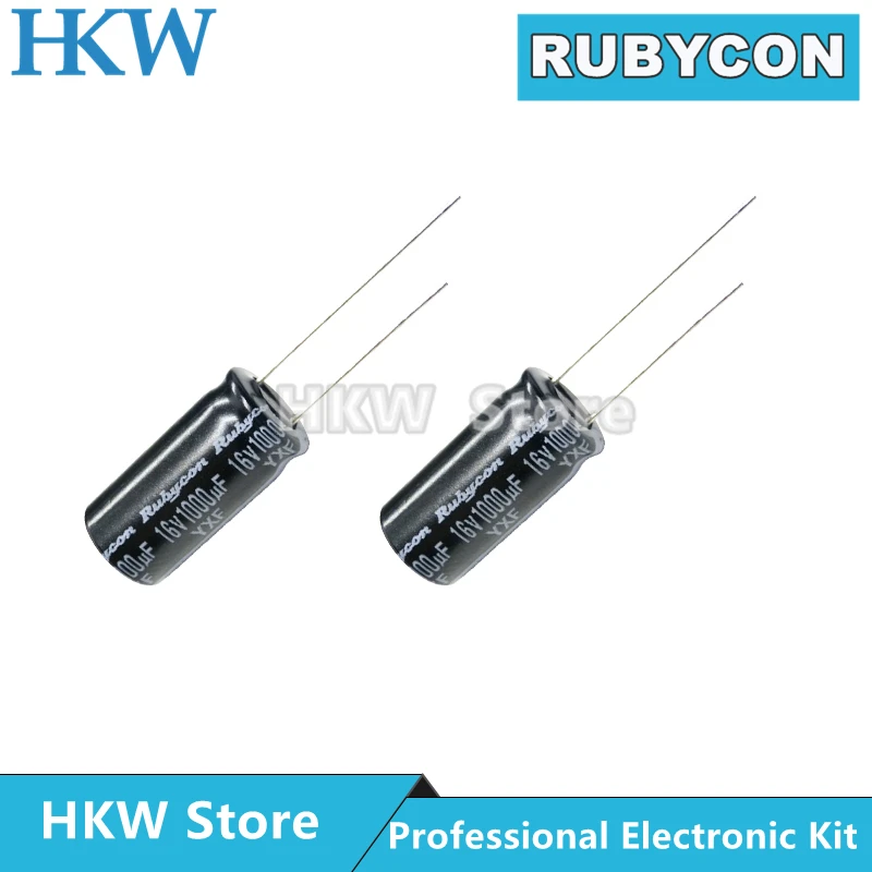 10 sztuk Rubycon kondensatory elektrolityczne 6.3V 10V 16V 25V 35V 50V 63V 100V 400V 450V 1UF 10UF 22UF 47UF 220UF 470UF 1000UF 2200UF