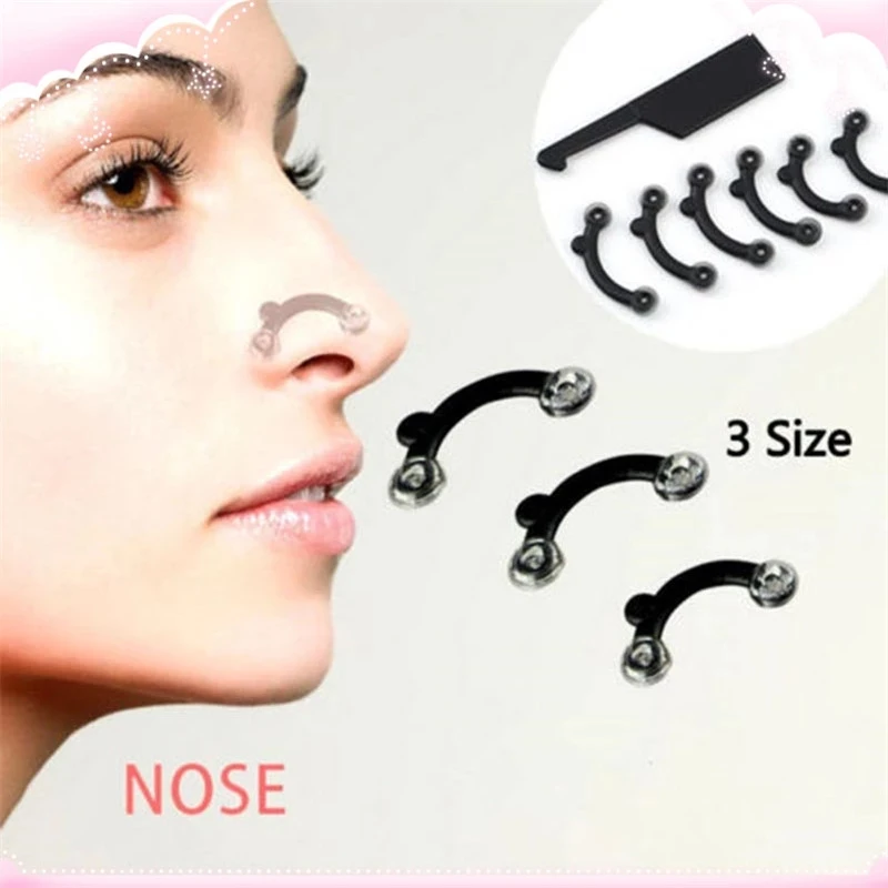 Nose Curler With 6 Sizes, Lift, Bridge, Massage Tool, Painless, Nose, Clip Curler, Female, Girl, Hot Massager