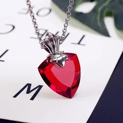 2024 Anime Fate/stay Night Tohsaka Rin Archer Necklace Red Pendant Cosplay Photo Props for Women Girls Student Halloween Gifts