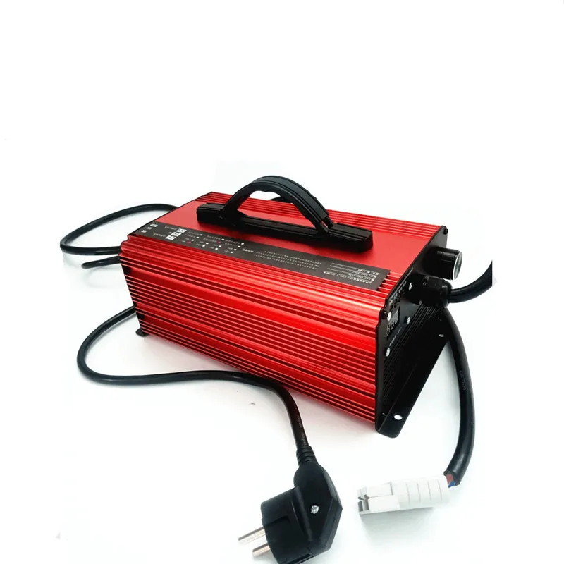 120V 5A to 12A Current Adjustable Charger With LCD 32S 134.4V Li ion High Power Charger For Lithium Iron Li ion Battery