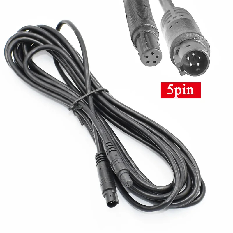 High Quality 4pin 5pin 6pin 8pin Car DVR Camera Extension Cables HD Monitor Vehicle Rear View Camera Wire Male to Femal  Cord