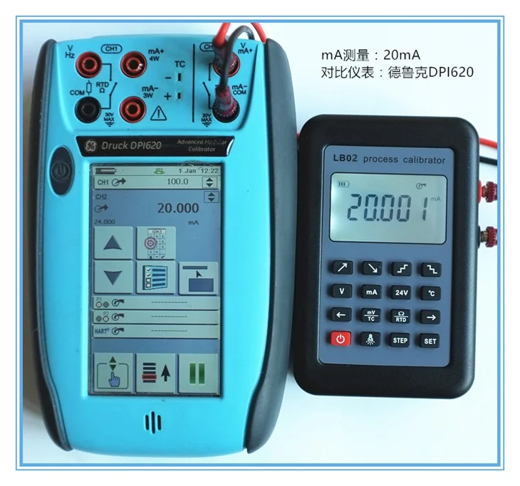 

LB02 Resistance Voltage Meter 4-20mA 0-10V/mV Signal Generator Source thermocouple PT100 temperature Process calibrator Tester