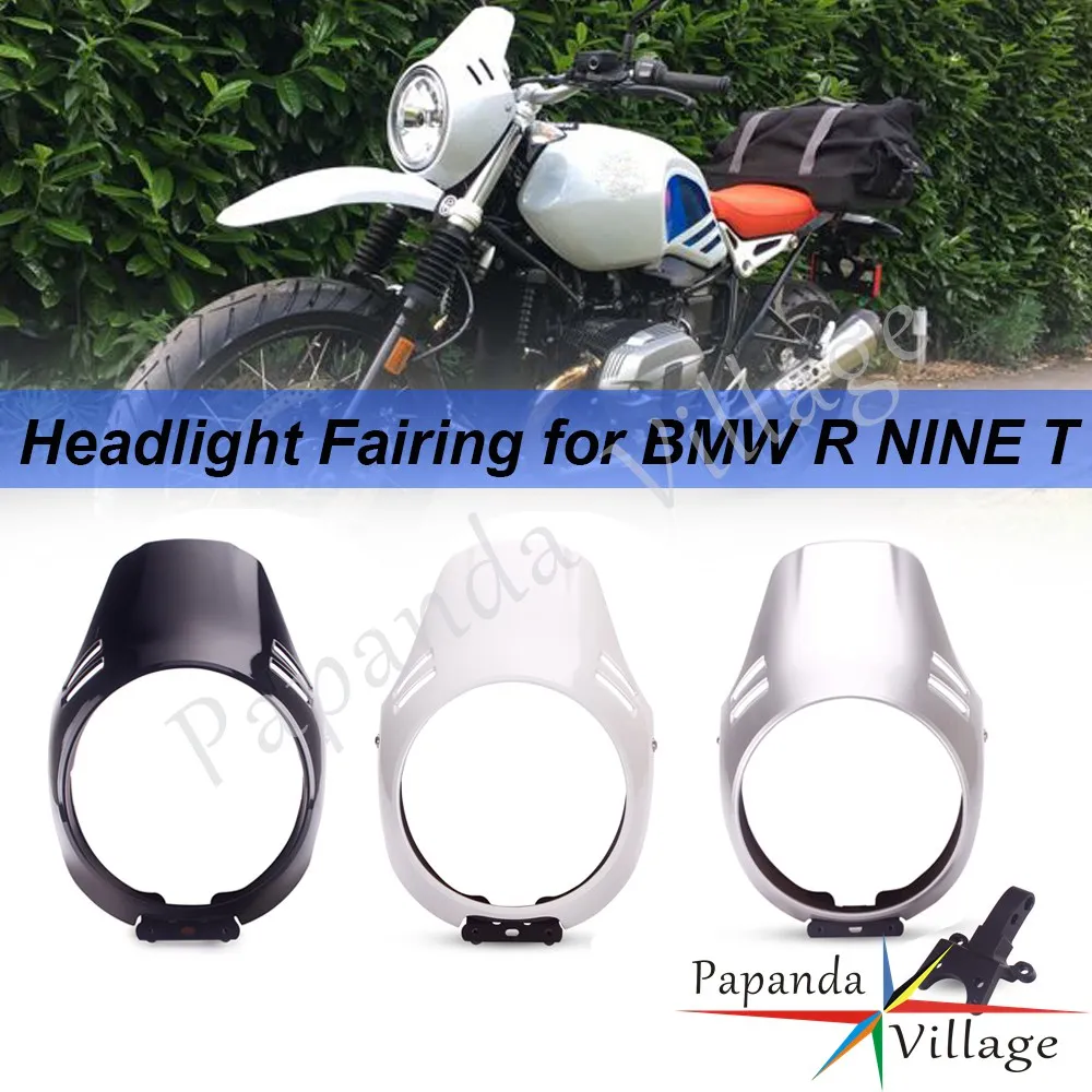 

Headlight Fairing Front Windshield Mount Bracket Front Mask Cowl for BMW R NINE T Urban Scrambler G/S 2016-2019