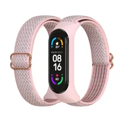 Nylon Strap For Xiaomi MI Band 7 6 5 4 3 Elastic Replacement Bracelet Sport Wristband Mi Band 6 Smart Watch Miband 7 4 3 Pulsera