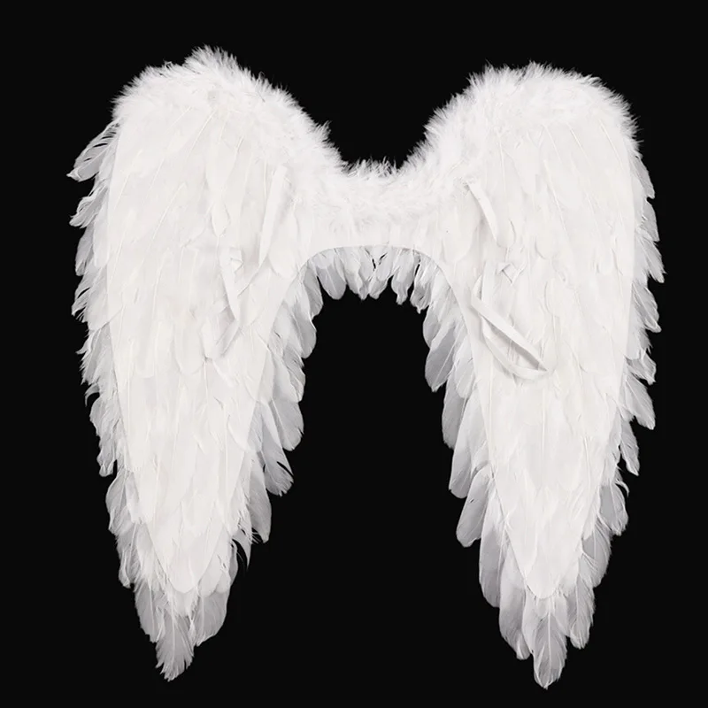 Angel Wings Angel Feather Wings Halloween Christmas Decoration Party Props Stage Performance Show Scene Layout Black Red White