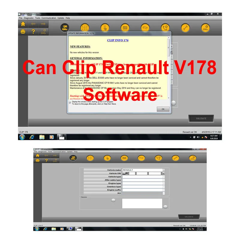 Fast Shipping 2021 Can Clip Renault V178 Diagnostic Tool Newest Update Car Scanner Tool