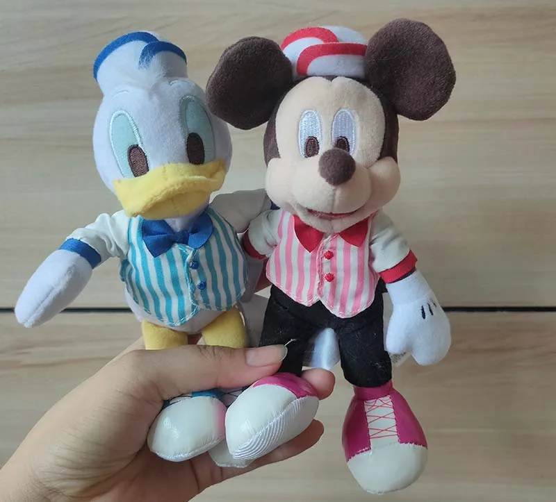 Authentic Disney Store Doll Keychain Bag Plush Toy Donald Duck Mickey Mouse