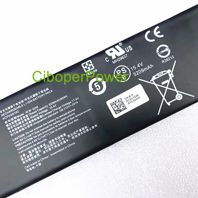 Original quality RC30-0248 battery for 15 2018 RZ09-02386 i7 8750H