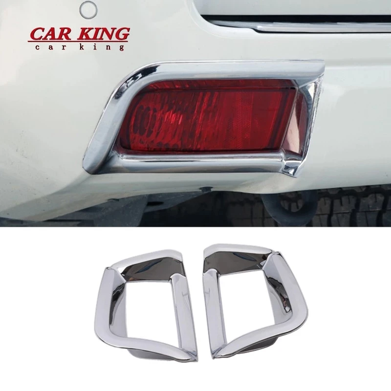 

For Toyota Land Cruiser 150 Prado FJ150 2018 2019 2020 Rear Fog Lamp Cover Light Frame Trim ABS Chrome Car Styling Accessories