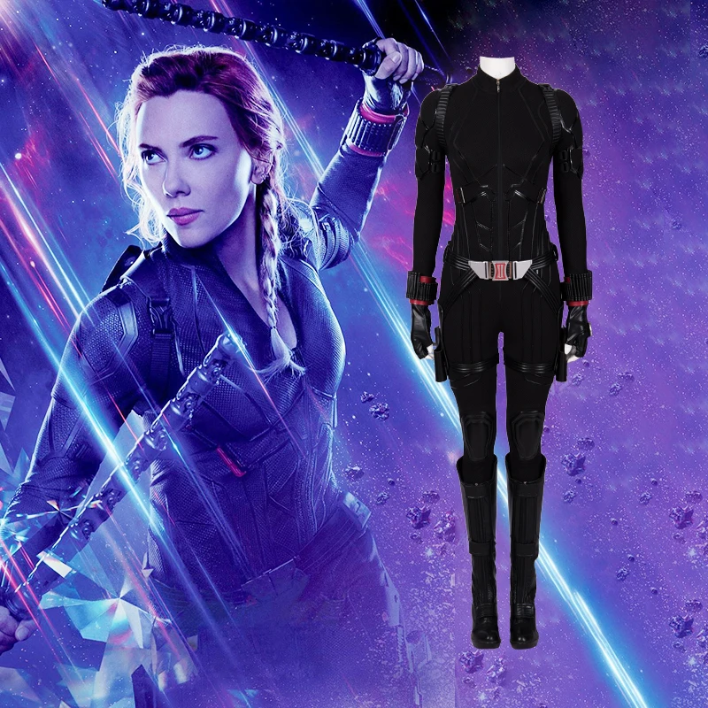 

High quality Avenger alliance black widow performance suit Scarlett Johansson battle suit cosplay