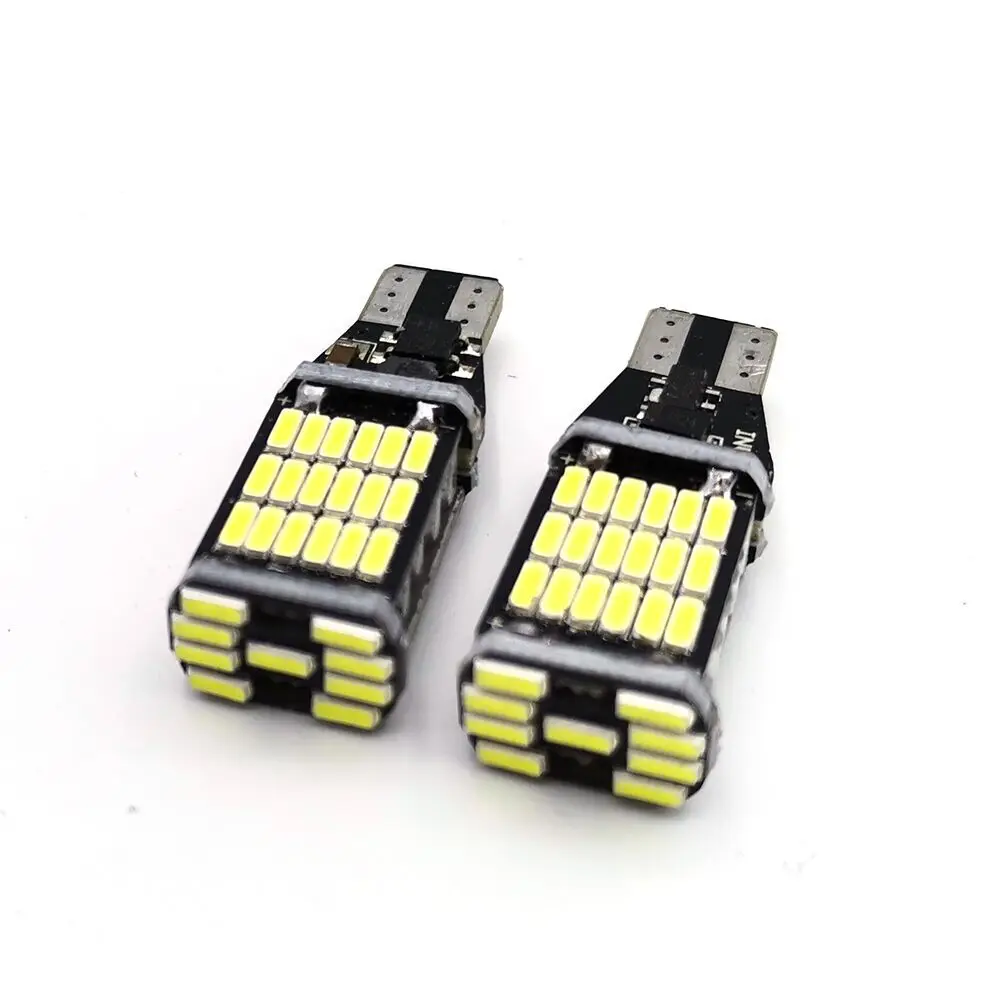 2PCS T15 W16W 921 912 T16 902 LED Bulbs High Power 45pcs 4014SMD Super Bright 1200LM Replace For Car Reversing Light White