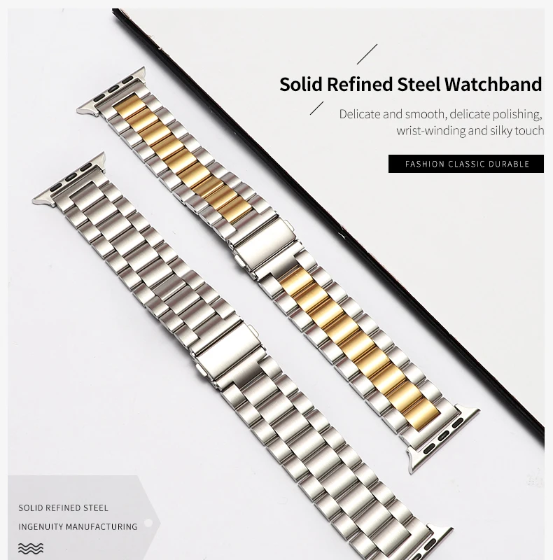 iWatch1-5 generation metal wristband apple strap 38mm-42mm 40mm-44mm apple strap stainless steel strap