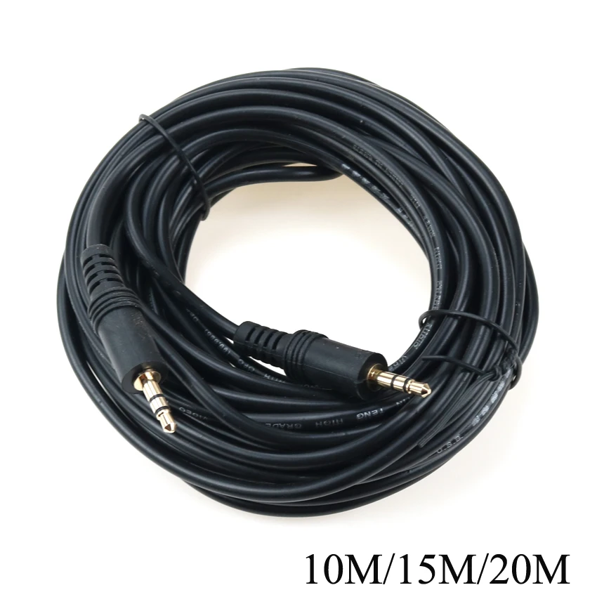 

Audio Cable Extension AUX Male to Male 3.5 Jack to 3.5 Jack Cable 10m 15m 20m