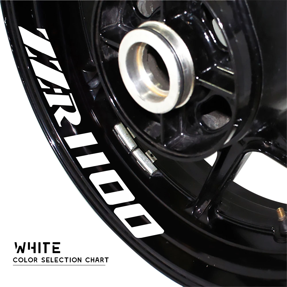 Motorcycle wheel tire stickers reflective strip decals personalized decorative stickers for KAWASAKI ZZ-R1100 ZZR1100 zz r1100