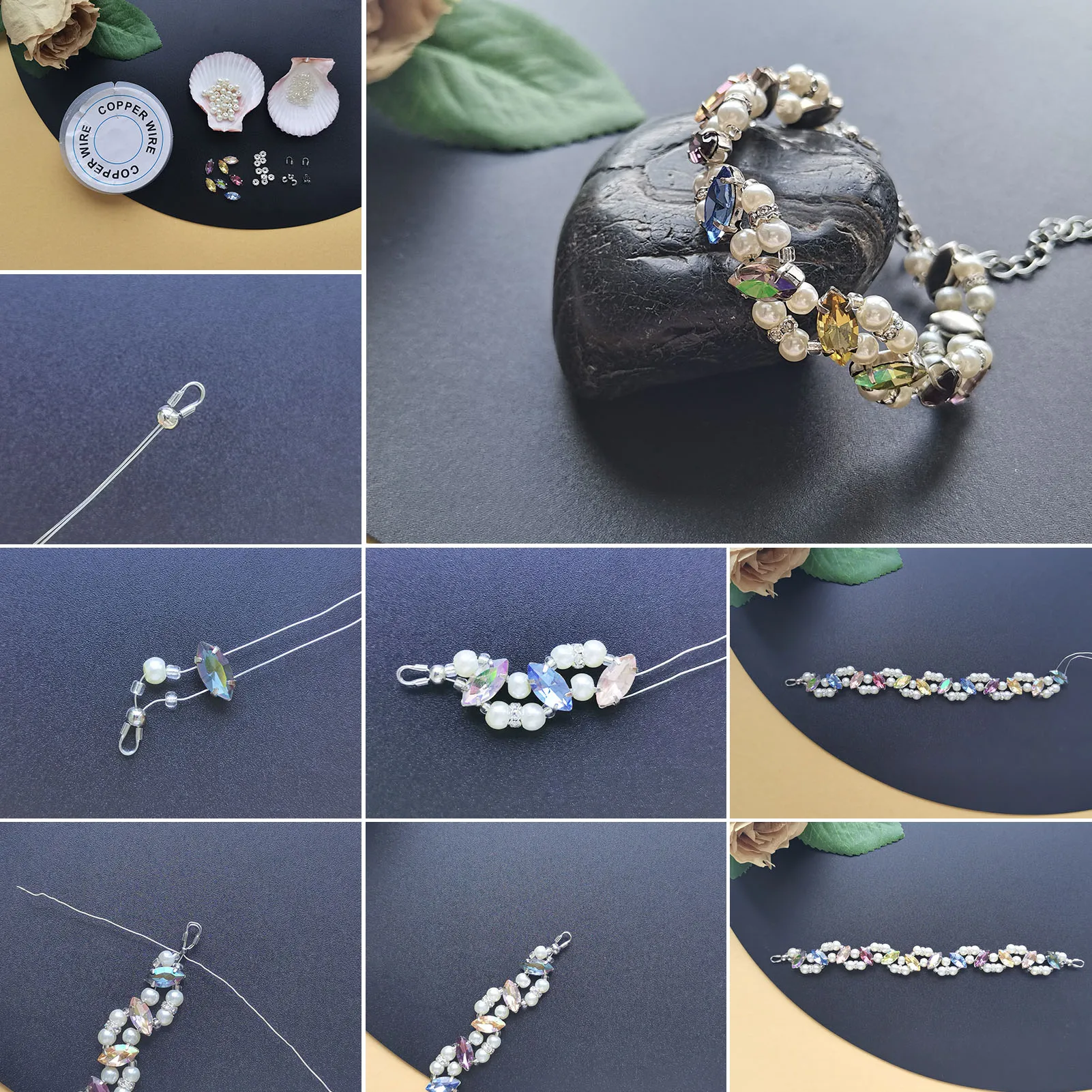 10 Strand Electroplate Faceted Glass Beads 4mm 6mm 8mm For for jewelry making DIY Bracelet Necklace Strands Decor Accessories