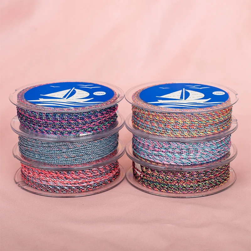 Filo di Nylon intrecciato da 1.2MM collana fai-da-te corde per cinturino corde perline braccialetto per gioielli che fanno accessori