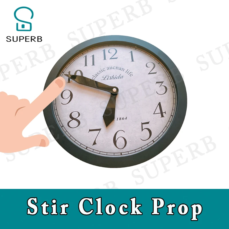 

Wireless Clock Prop Escape Room Real Life Stir clock adjust correct time to unlock takagism game prop Clock Prop escape game