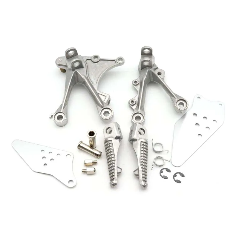 

Motorcycle Front Footrests Foot pegs Bracket Set Fit For Kawasaki ZX6R 2005-2008 ZX636 2005-2006 Brand New NINJA ZX6R ZX-6R