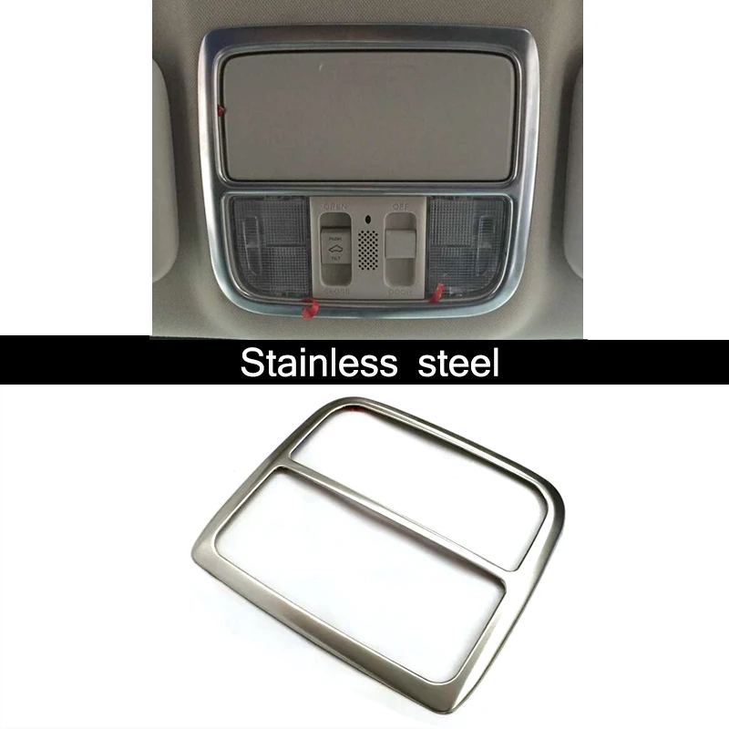 

Stainless steel For Honda CRV CR-V 2012-2016 accessories Car front reading Lampshade panel frame Cover Trim Car Styling 1pcs