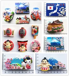 Asia Japan 3D Fridge Magnets Tourist Souvenir Decoration Articles Handicraft Magnetic Refrigerator Collection Gifts