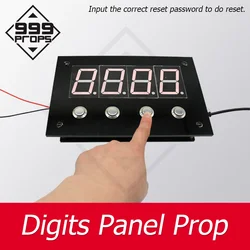 Number combination prop room escape prop digital panel enter correct password on panel to open magnet lock escape props