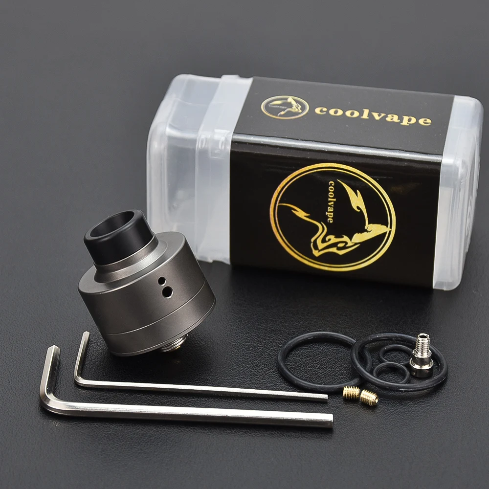 Coolvape Haku Venna RDA 22Mm Atomizer 304 SS MTL พร้อม Squonk BF PIN V2 Vape Vaporizer Rebuilding Single Coil E-Cigarette ถัง