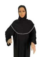H118 Robe musulmane taille unique avec hijab intégré, Khimar de prière, Kaftan, Burqa, Abaya, Robe hijab, Vêtements du Moyen-Orient 6