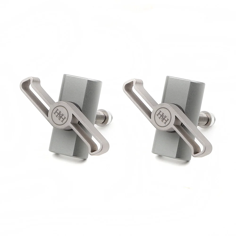 H & H-Lightweight Titanium Hinge Clamp Plate and Lever Set for Brompton Bicycle Folding