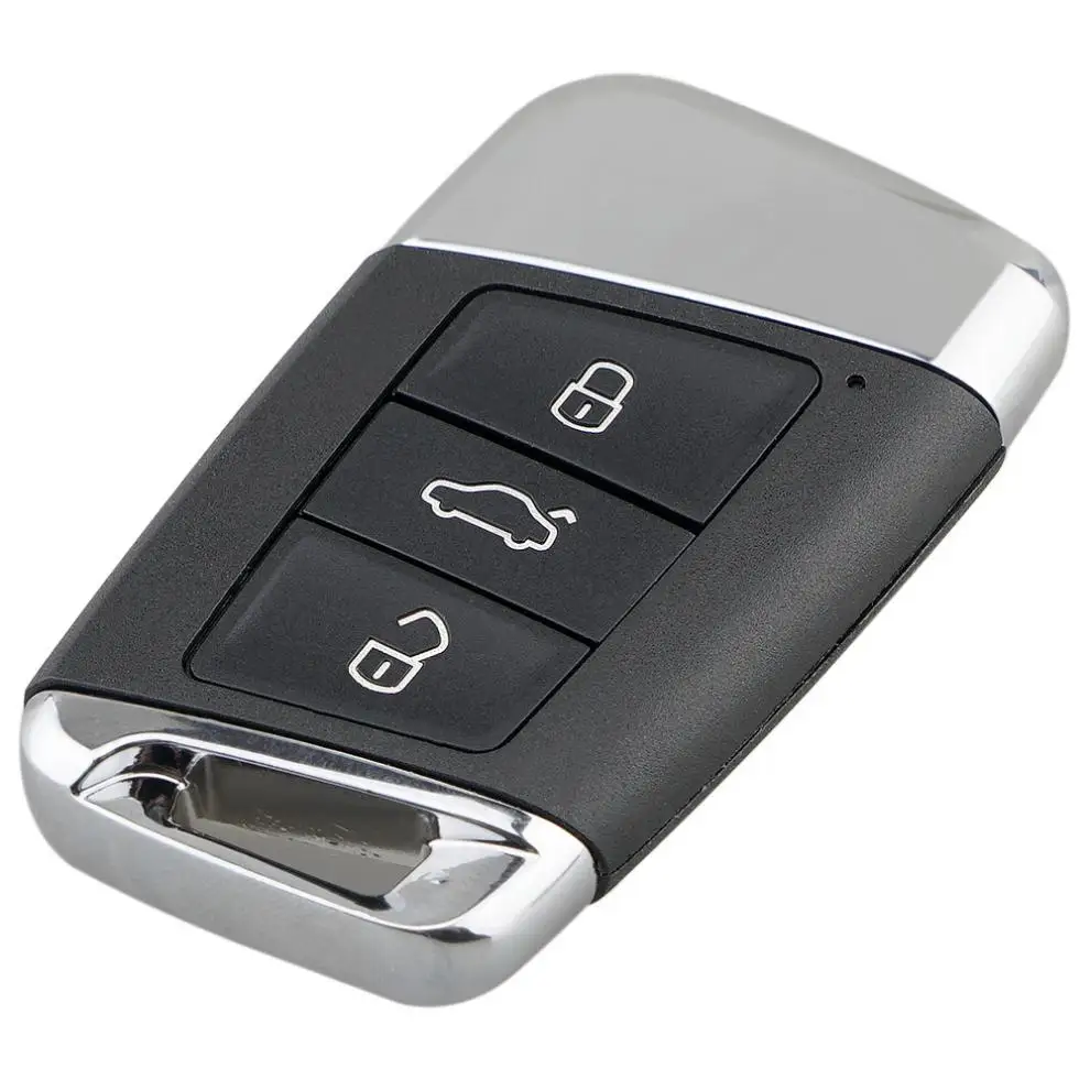 Coque de clé télécommande à 3 boutons, pliable, avec lame d'insertion, pour Volkswagen Magotan B5