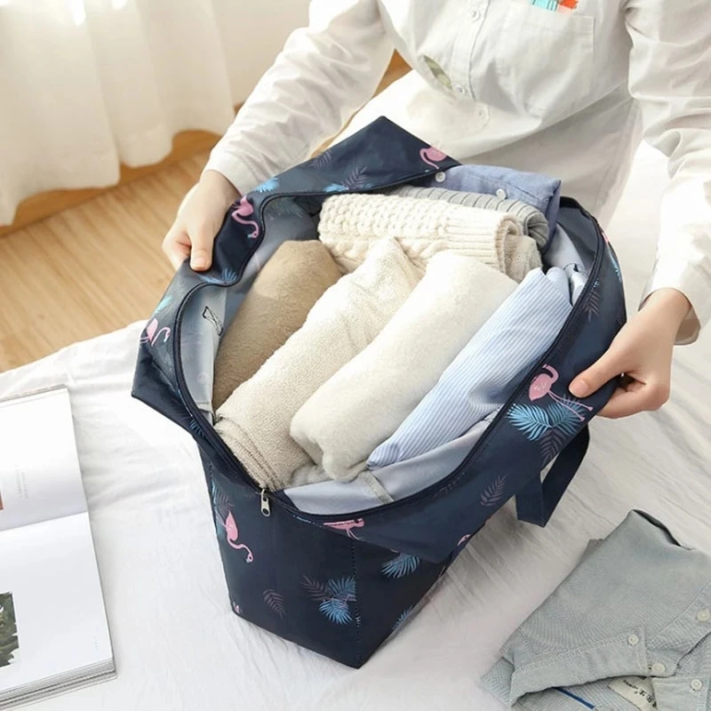 Foldable Clothes Travel Organizer Bags Unisex Storage Bag For Traveling Large Travel Bag WaterProof Wardrobe Closet Organization