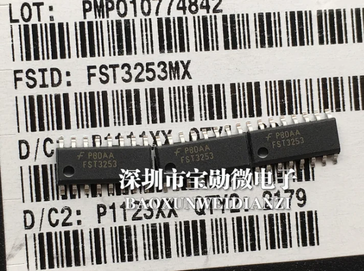 MeiMxy 5PCS FST3253MX MUX/DEMUX FST3253MTCX 듀얼 4:1 TTL 16SOIC 3253 FST3253 FST3253M