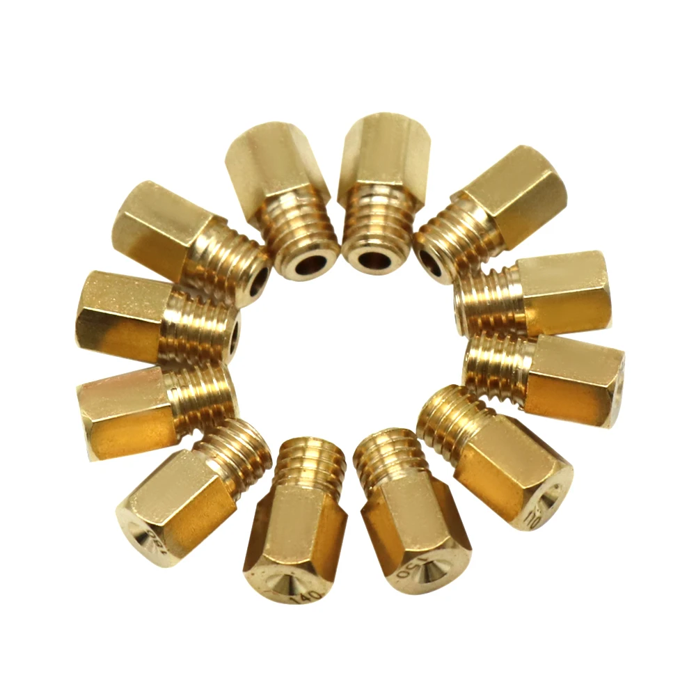 ZSDTRP 10/12pcs Motorcycle VM TM Carburetor Hexagon Main Injectors Nozzle for Mikuni VM TM TMX carb