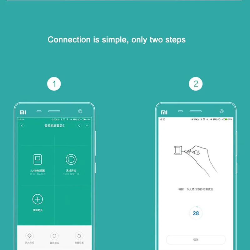 Original Xiaomi Human Body เซ็นเซอร์ Zigbee Home Super Practical สมาร์ทอุปกรณ์อัจฉริยะใช้กับ App