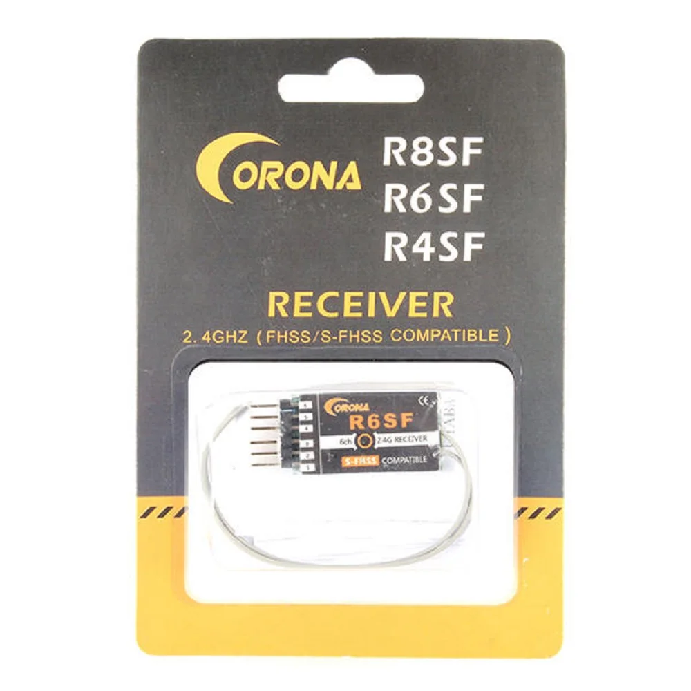 Corona R6SF 2.4G 6CH S-FHSS/FHSS Compatible Receiver For RC Models