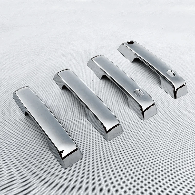 ABS تقليم الكروم سيارة الجانب الأمامي مقبض الباب السلطانية غطاء للفورد F150 4 باب 2021 2022 السيارات ملصقا السيارات اكسسوارات السيارات 8 قطعة #2